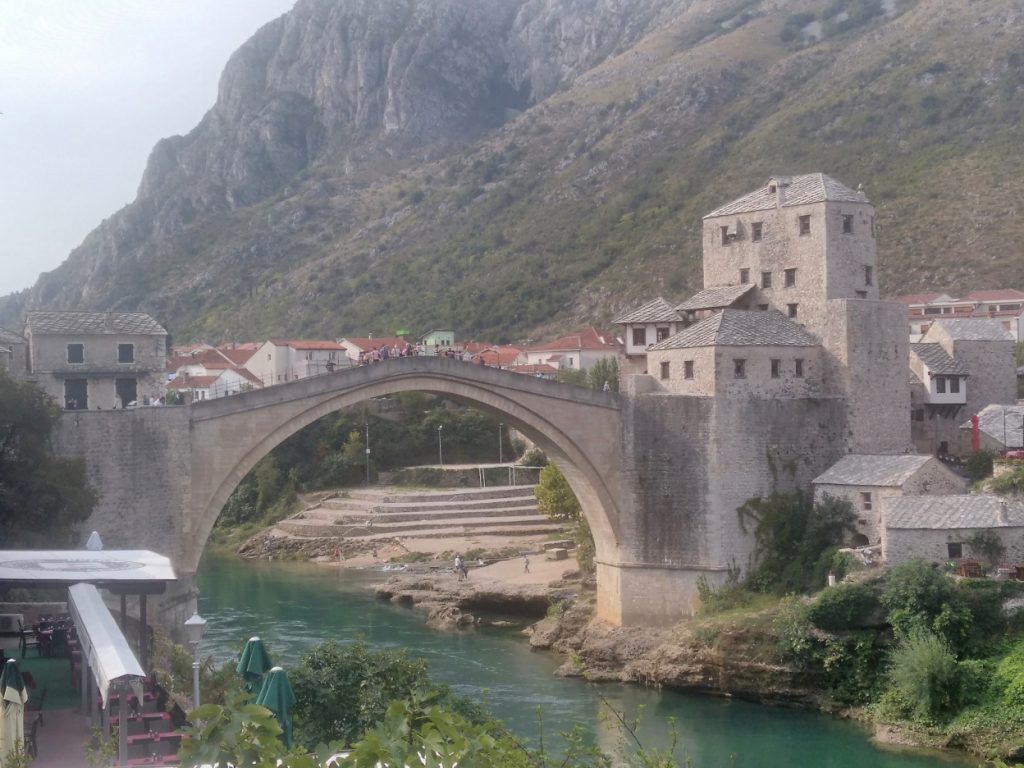 Mostar,Stari most(ze severní strany)