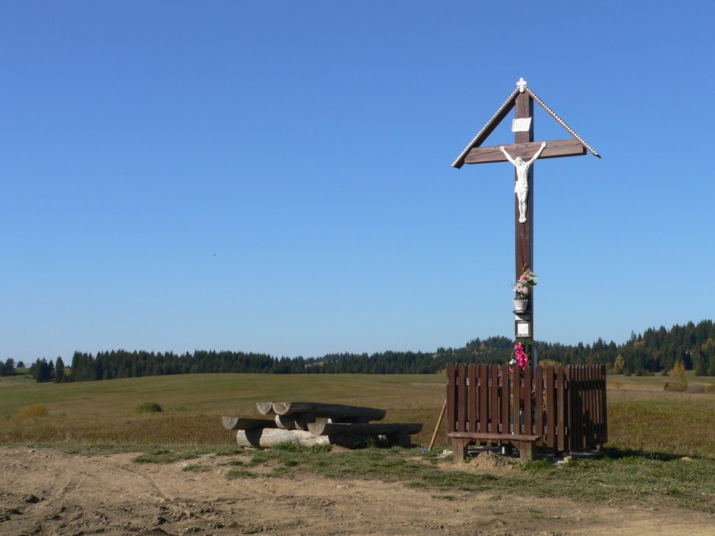 Velké Borové,kříž na Sekanici