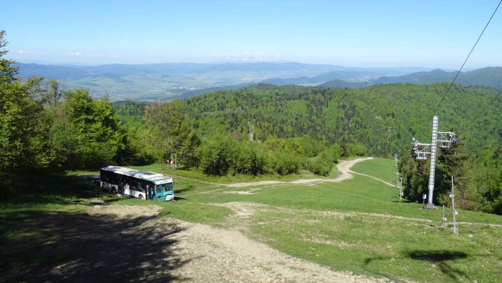 Lysá (1068m), výhled na Vysoké Tatry