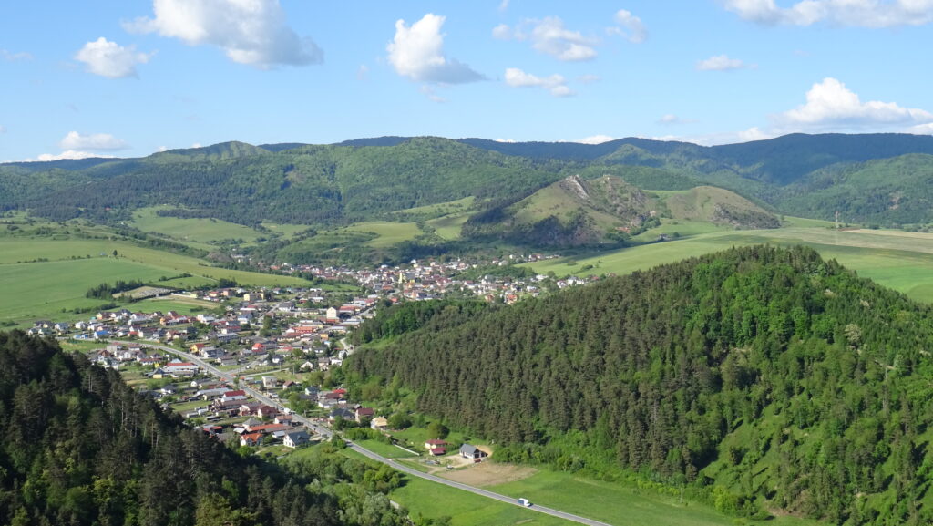 rozhledna na Balažke, výhled na Kamenicu